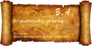 Brandschott Andrea névjegykártya